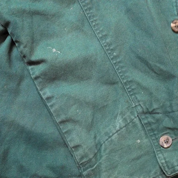 Vintage Eddie Bauer Lined Work Chore Jacket Courdoury - Picture 6 of 6